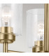 Kichler Winslow Multi Arm Pendant Ceiling Light Classic Natural Brass 3x E27-6
