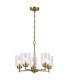 Kichler Winslow Multi Arm Pendant Ceiling Light Classic Natural Brass 5x E27-1