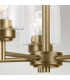 Kichler Winslow Multi Arm Pendant Ceiling Light Classic Natural Brass 5x E27-5