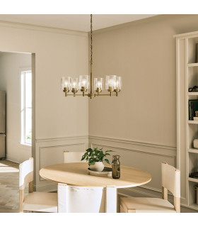 Kichler Winslow Multi Arm Pendant Ceiling Light Classic Natural Brass 6x E27-2