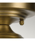 Kichler Winslow Bowl Semi Flush Ceiling Light Classic Natural Brass 1x E27-6