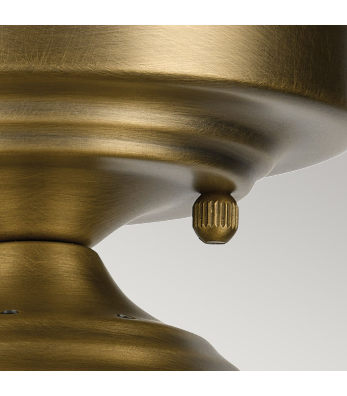 Kichler Winslow Bowl Semi Flush Ceiling Light Classic Natural Brass 1x E27-6