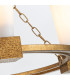 Kristy Cylindrical Pendant Ceiling Light Contemporary Distressed Gold 4x E27-6