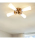 Kristy Multi Arm Semi Flush Ceiling Lamp Contemporary Distressed Gold 4x E27-2