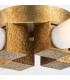 Kristy Multi Arm Semi Flush Ceiling Lamp Contemporary Distressed Gold 4x E27-5