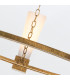 Kristy Cylindrical Pendant Ceiling Light Contemporary Distressed Gold 5x E27-6