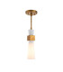Kristy Slim Pendant Ceiling Light Contemporary Distressed Gold 1x E27-5