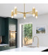 Marvele Multi Arm Pendant Ceiling Light Contemporary Aged Brass 10x E14-2