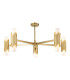 Marvele Multi Arm Pendant Ceiling Light Contemporary Aged Brass 10x E14-5