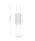 Marvele Up & Down Wall Lamp Contemporary Aged Brass 3000K IP44 2x G9-3