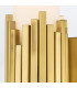 Marvele Up & Down Wall Lamp Contemporary Aged Brass 3000K IP44 2x G9-4