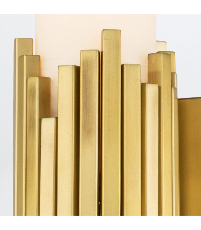 Marvele Up & Down Wall Lamp Contemporary Aged Brass 3000K IP44 2x G9-4