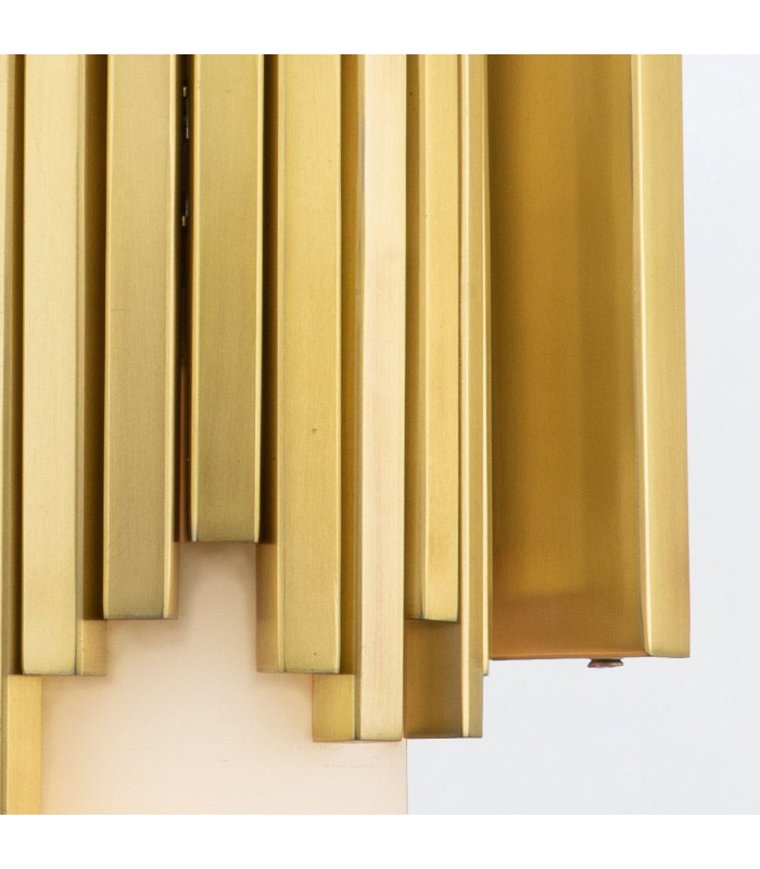 Marvele Up & Down Wall Lamp Contemporary Aged Brass 3000K IP44 2x G9-5