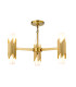 Marvele Multi Arm Pendant Ceiling Light Contemporary Aged Brass 6x E14-2