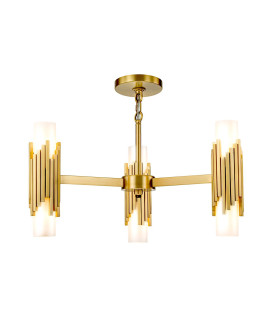 Marvele Multi Arm Pendant Ceiling Light Contemporary Aged Brass 6x E14-2