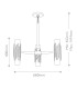 Marvele Multi Arm Pendant Ceiling Light Contemporary Aged Brass 6x E14-3