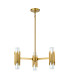 Marvele Multi Arm Pendant Ceiling Light Contemporary Aged Brass 6x E14-4