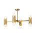 Marvele Multi Arm Pendant Ceiling Light Contemporary Aged Brass 8x E14-1