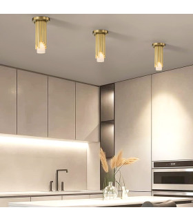 Marvele Surface Mounted Downlight Contemporary Aged Brass 1x E14-2
