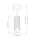 Marvele Surface Mounted Downlight Contemporary Aged Brass 1x E14-3