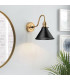 Provence Dome Wall Lamp Classic Aged Brass Matt Black 1x E27-2