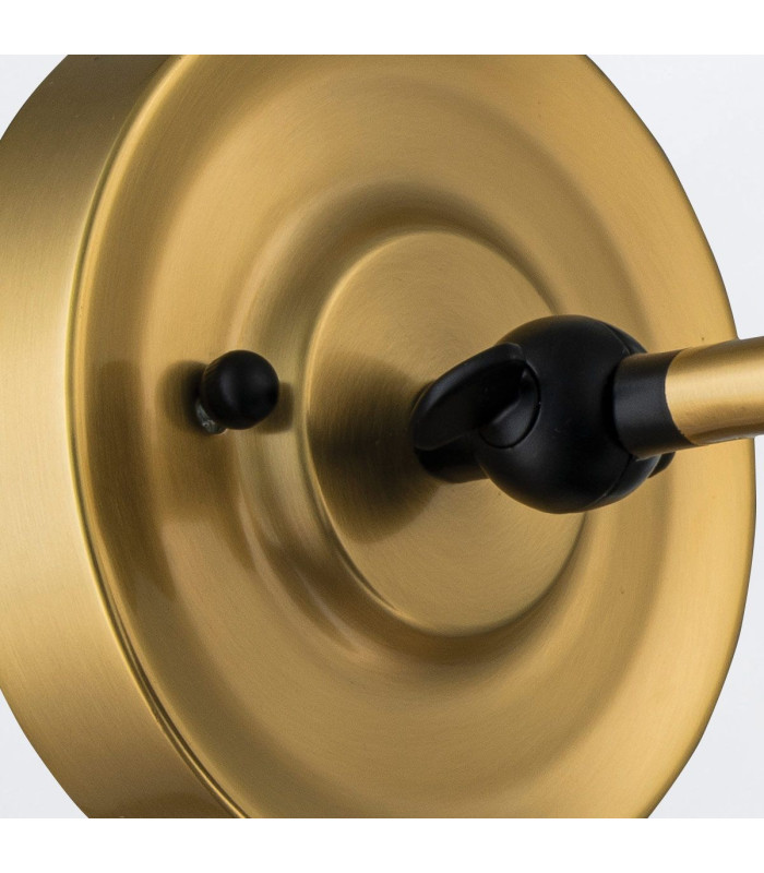 Provence Dome Wall Lamp Classic Aged Brass Matt Black 1x E27-4