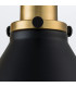Provence Dome Wall Lamp Classic Aged Brass Matt Black 1x E27-5