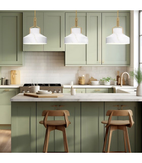 Quoizel Brecken Dome Pendant Ceiling Light Classic Aged Brass and faux Alabaster glass Shade 2x E27-2