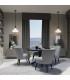 Quoizel Brecken Dome Pendant Ceiling Light Classic Old Bronze and Cased Opal glass Shade 2x E27-4