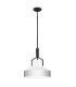 Quoizel Brecken Dome Pendant Ceiling Light Classic Old Bronze and faux Alabaster glass Shade 2x E27-1