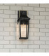 Quoizel Buckley Medium Outdoor Wall Lantern Classic Matt Black Brass Accent IP44 1x E27-4