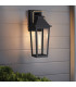 Quoizel Buckley Medium Outdoor Wall Lantern Classic Matt Black Brass Accent IP44 1x E27-5