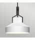 Quoizel Brecken Dome Pendant Ceiling Light Classic Old Bronze and faux Alabaster glass Shade 2x E27-6