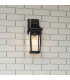 Quoizel Buckley Small Outdoor Wall Lantern Classic Matt Black Brass Accent IP44 1x E27-2