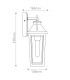 Quoizel Buckley Small Outdoor Wall Lantern Classic Matt Black Brass Accent IP44 1x E27-3