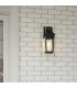 Quoizel Buckley Small Outdoor Wall Lantern Classic Matt Black Brass Accent IP44 1x E27-5