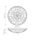 Quoizel Inglenook Ceiling Light Tiffany Style Valiant Bronze Art Glass Shade 2x E27-3