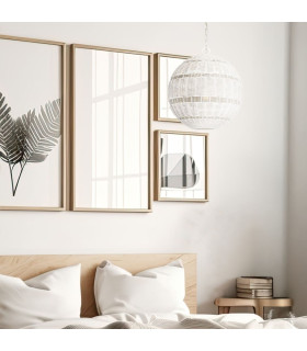 Quoizel Lindendale Spherical Pendant Ceiling Light Contemporary Antique White IP44 1x E27-2