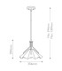 Quoizel Mejia Dome Pendant Ceiling Light Classic Aged Brass Textured White Steel Shade 1x E27-3