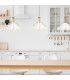 Quoizel Mejia Dome Pendant Ceiling Light Classic Aged Brass Textured White Steel Shade 1x E27-4