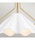 Quoizel Mejia Dome Pendant Ceiling Light Classic Aged Brass Textured White Steel Shade 1x E27-6