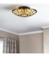 Quoizel Reed Ceiling Light Tiffany Style Valiant Bronze Art Glass Shade 2x E27-2