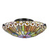 Quoizel Watkins Ceiling Light Tiffany Style Valiant Bronze Art Glass Shade 2x E27-1