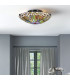Quoizel Watkins Ceiling Light Tiffany Style Valiant Bronze Art Glass Shade 2x E27-2