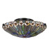 Quoizel Watkins Ceiling Light Tiffany Style Valiant Bronze Art Glass Shade 2x E27-6