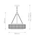 Quoizel Waylon Cylindrical Pendant Ceiling Light Contemporary Antique White 4x E27-3