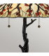 Quoizel Whispering Table Lamp Tiffany Style Valiant Bronze Art Glass Shade 2x E27-5