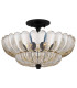 Quoizel Whitecap Ceiling Light Traditional Tinted Amber Glass Mottled Cocoa Brown 4x E14-1