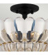 Quoizel Whitecap Ceiling Light Traditional Tinted Amber Glass Mottled Cocoa Brown 4x E14-2