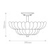 Quoizel Whitecap Ceiling Light Traditional Tinted Amber Glass Mottled Cocoa Brown 4x E14-3